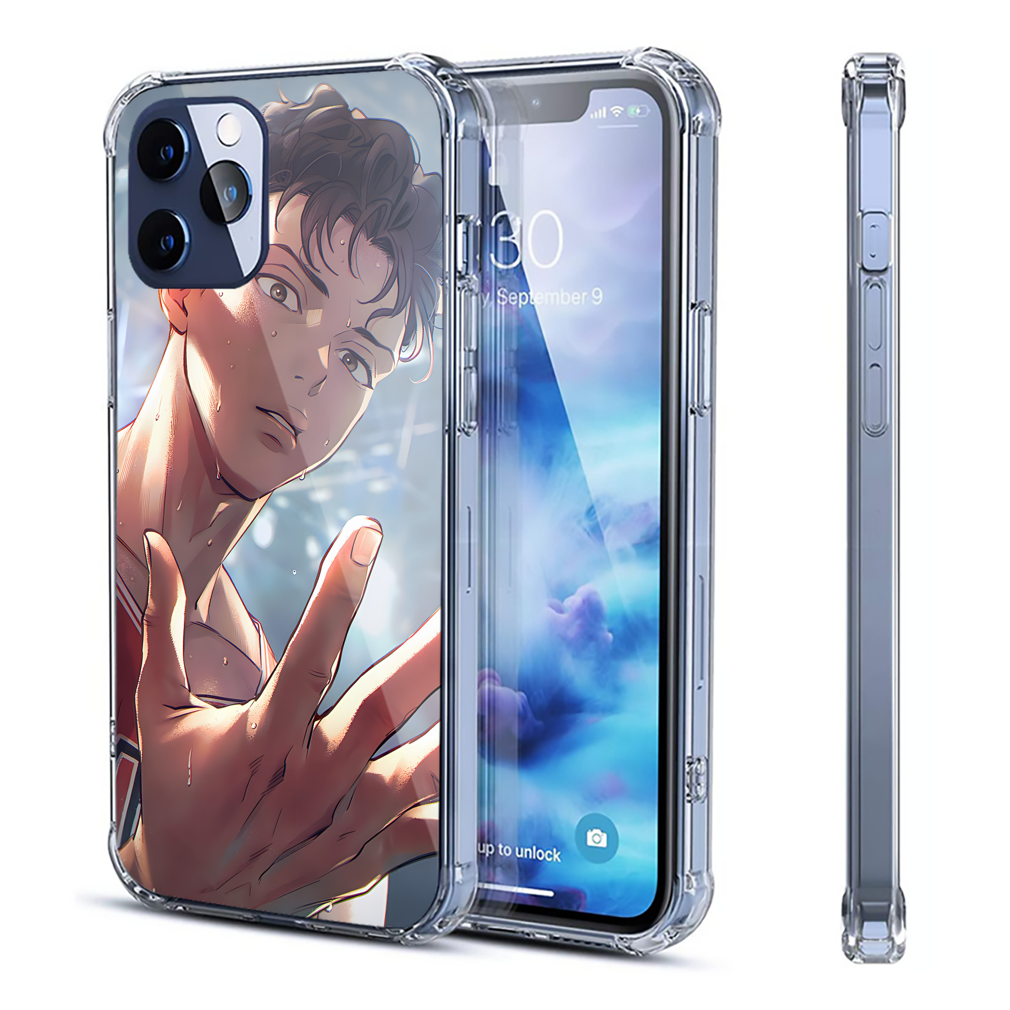 （画像用） SLAM DUNK／スラムダンク 【iPhone 12シリーズ対応】透明スマホケース（クリアソフトケース）